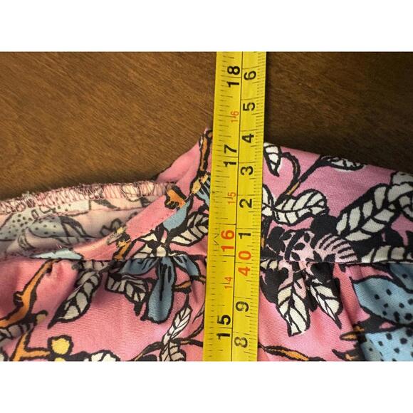 Derek Lam IO Crosby Pink Floral Maxi Dress with V-Neck and Flutter Sleeves - Picture 11 of 14